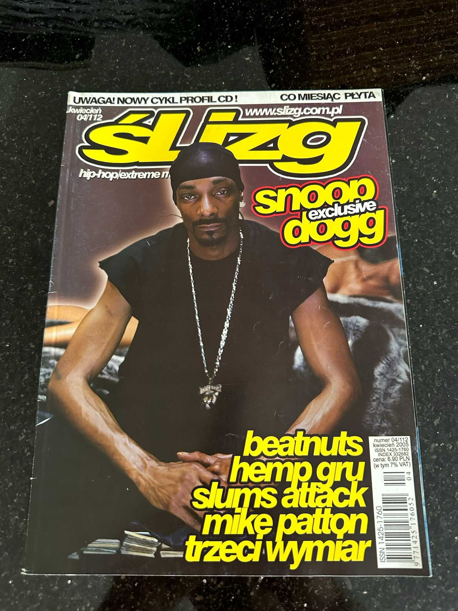 Ślizg - Magazyn Gazeta Hip Hop Deskorolka Nr. 04/112 Kwiecień 2005