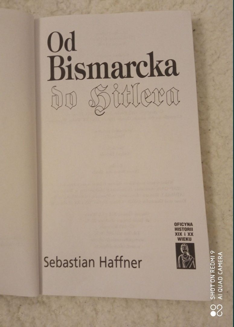 Od Bismarcka do Hitlera. Seba Haffner