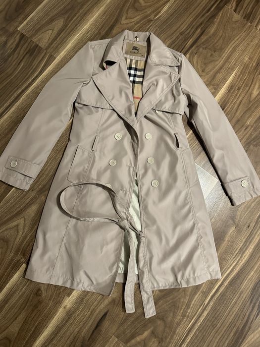 Płaszcz trench Burberry beżowy M damski