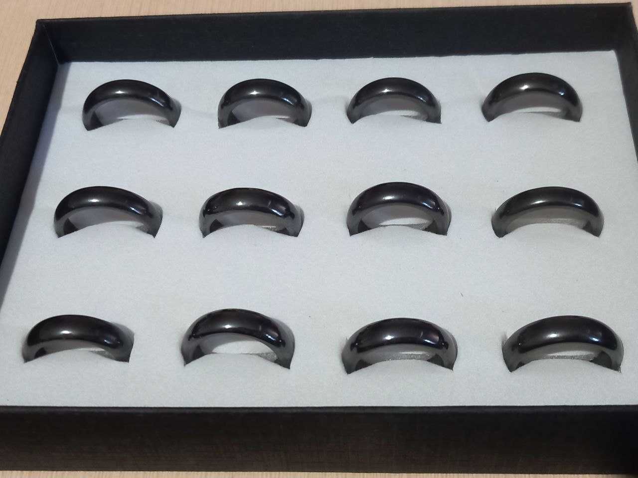 Гематитовые магнитные кольца подарочный набор 12 шт.