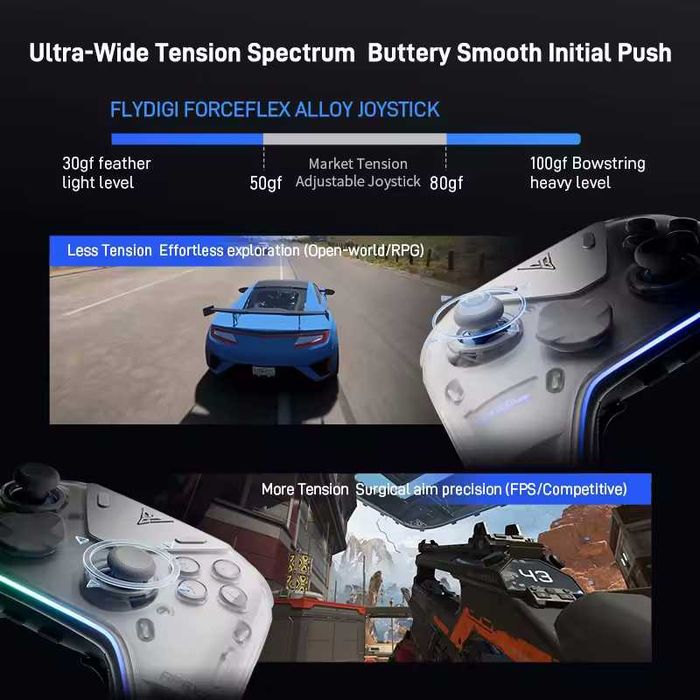 Геймпад Flydigi APEX 5 White Windows Android Nintendo Switch iOS