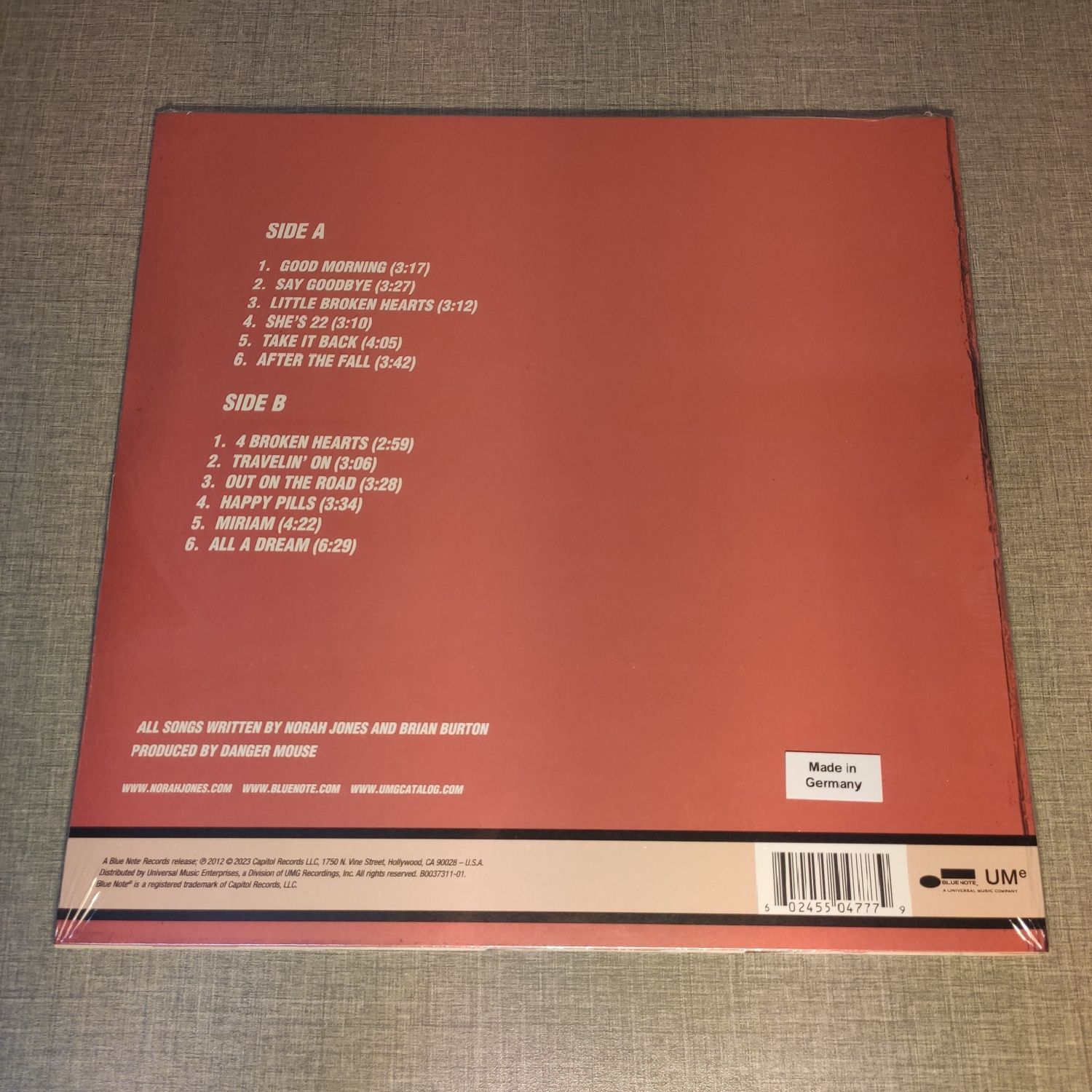 Norah Jones : Little Broken Hearts LP / Вінілова Платівка Винил Вініл