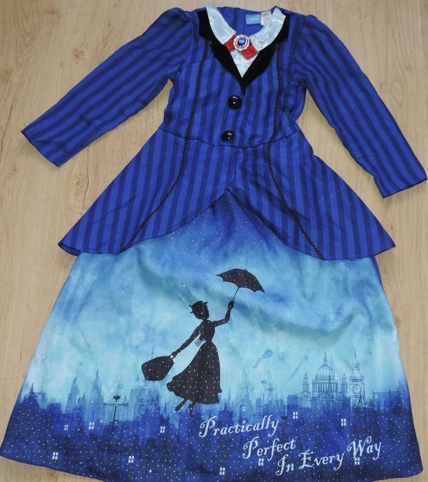 Disney karnawał przebranie dla dziewczynki Mary Poppins roz. 122-128