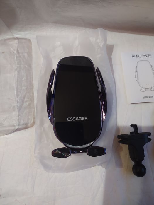 Автомобільний Тримач Бездротовий Зарядний Пристрій Essager 15 Вт