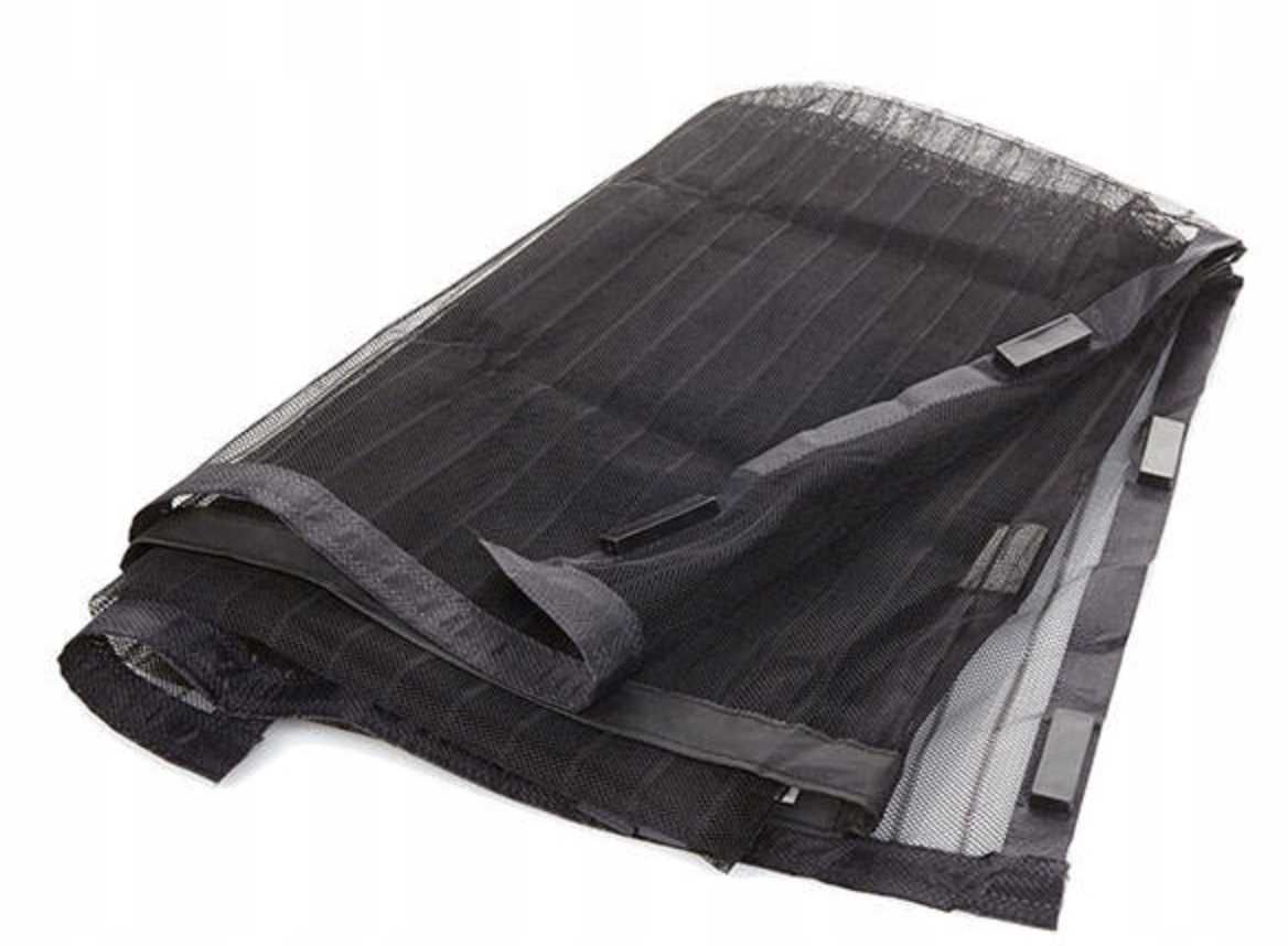 Moskitiera na drzwi 100×210 cm z magnesami czarna siatka balkonowa