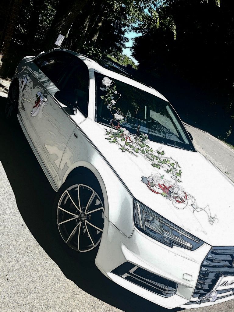 Samochód do ślubu,  białe Audi A4