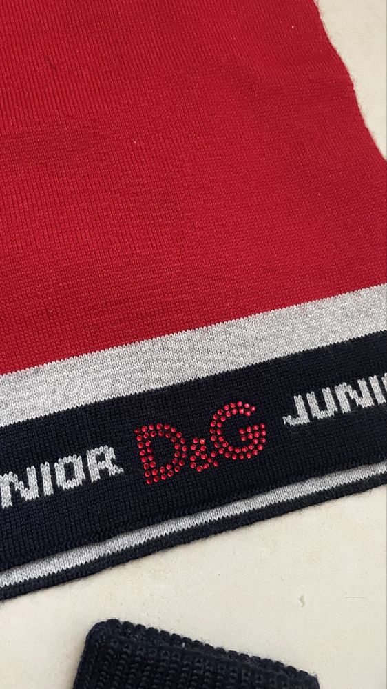 Детский Dolce Gabbano Junior набор шапка,шарф