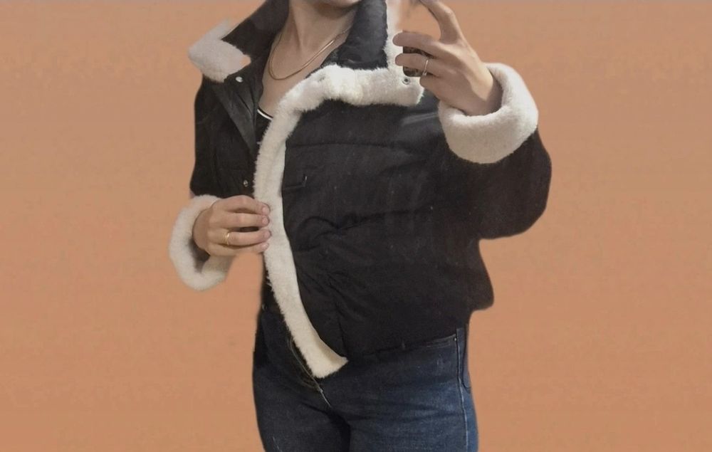 Ciepły płaszcz damski