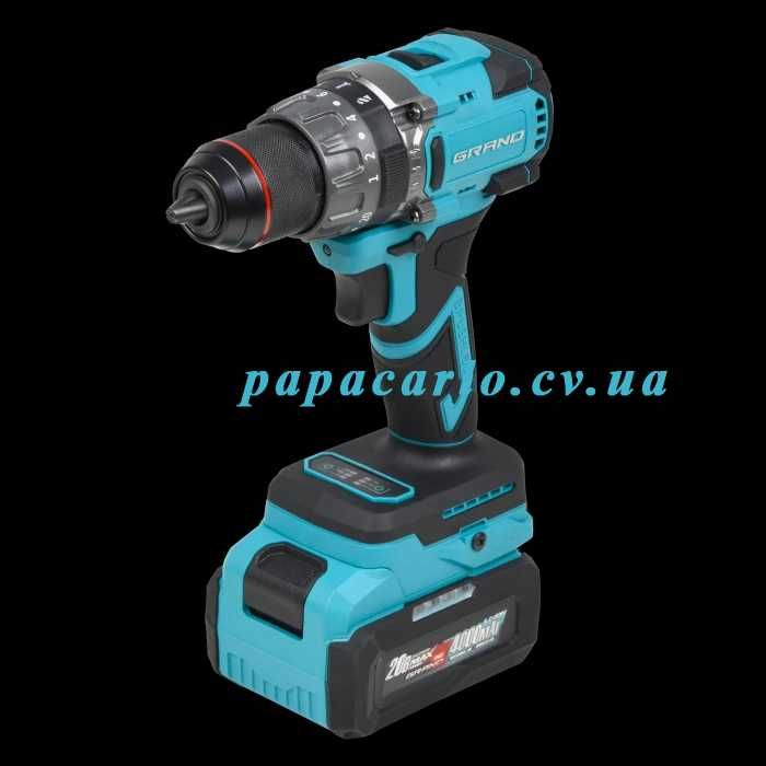 Акумуляторний дриль-шуруповерт Grand ДА-20/13 UBL HS 100Нм 1 або 2 АКБ