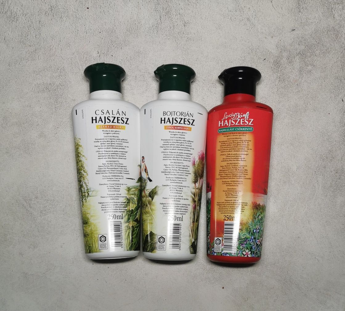 3x wcierka Banfi Hajszesz: pokrzywa, łopian, lady banfi.