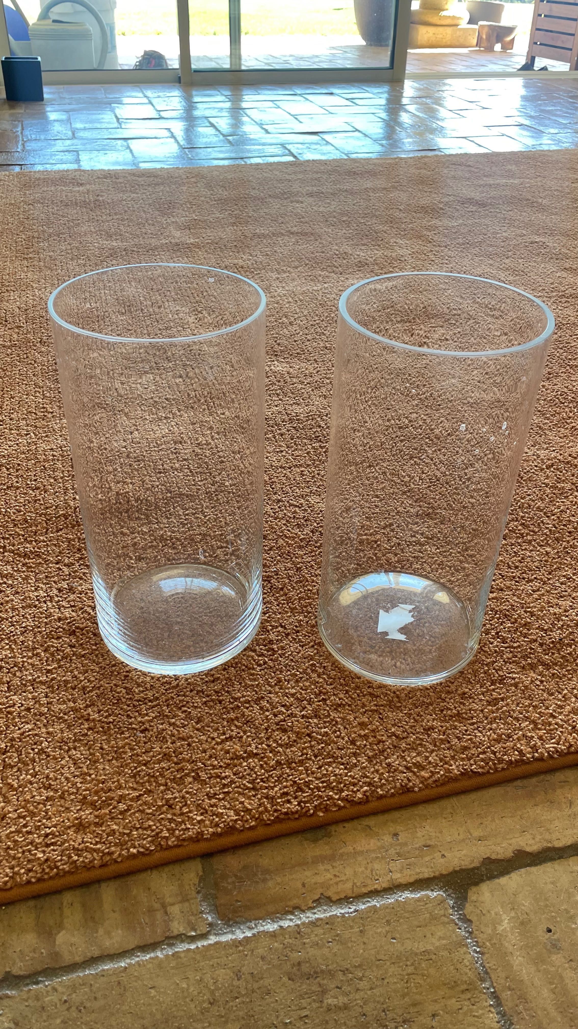 Dois Vasos / duas vasilhas de vidro