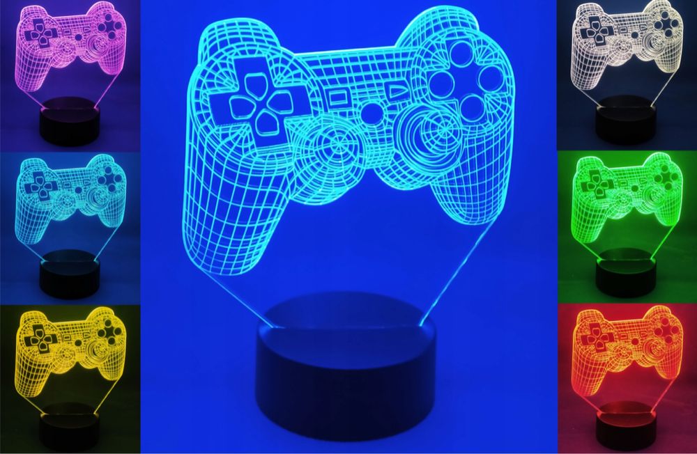 Lampka nocna 3D LED pad do playstation 4