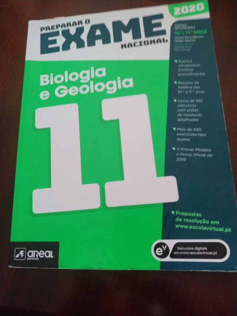 Livro 11 ano para preparação exame nacional biologia e geologia