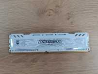 RAM Crucial DDR4, 8GB, 2400MHz, CL16, 1.2V Ballistix Sport LT White