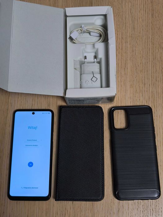 Telefon LG K62+ 6/128GB + Ładowarka komplet