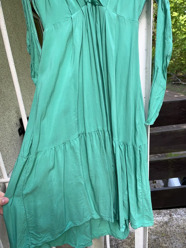 Zielona letnia sukienka XS-M