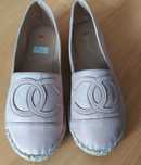 Espadryle wygodne buty z lniana podeszwą