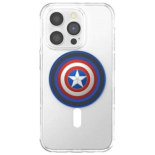 Uchwyt Popsockets 2 Kapitan Ameryka i podstawka do telefonu z MagSafe