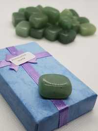 Pedra cristal rolado polido aventurina verde