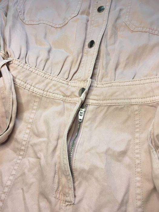 Джинсовий комбінезон з карманами