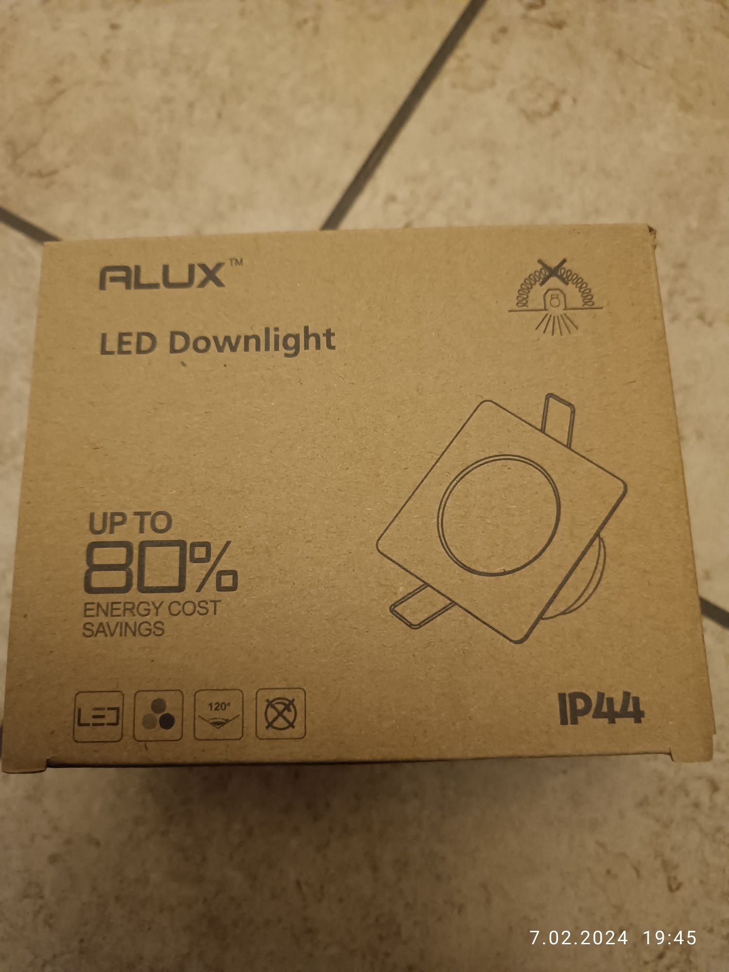 Lampy, oprawy wpuszczane LED 6 szt.