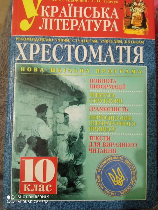 Українська література 10 клас