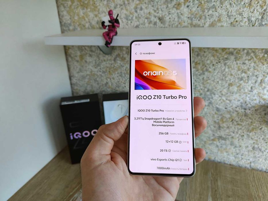IQOO Z10 Turbo Pro 12/256ГБ NFC, 6.8" 144Гц, 7000мАг, 50мп OIS, Новий