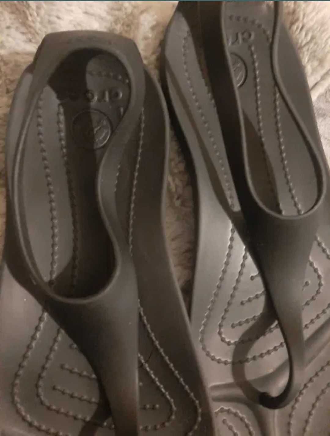 Sandały japonki Crocs sexi flip w6 czarne 37