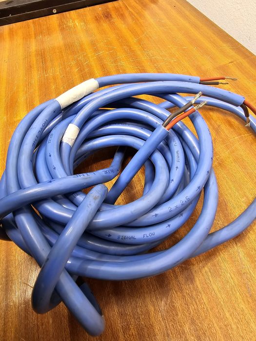 Przewód kabel 2x 3.5m 2x2.5mm2 cynowany HOTLINE BLUE Sylicon Line