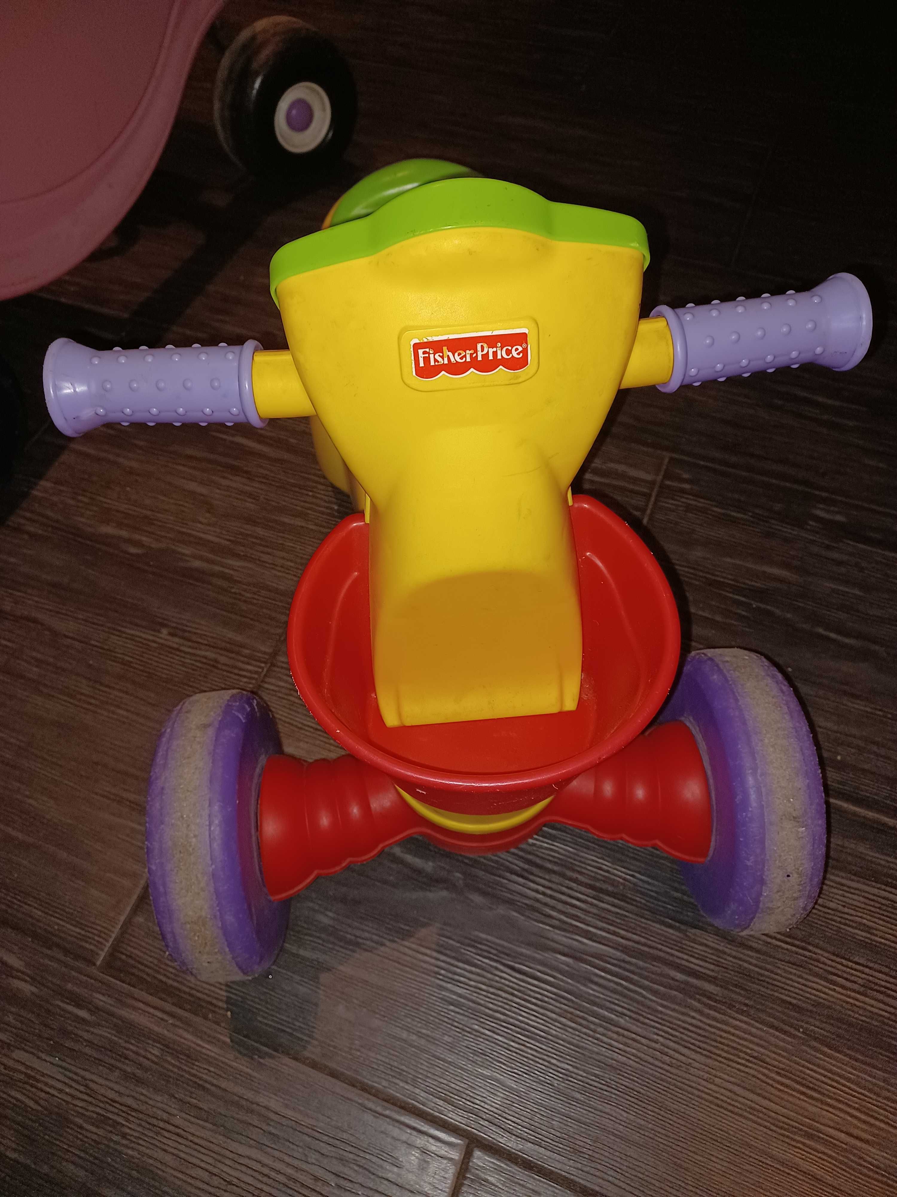 Rowerek biegowy, odpychacz Fisher Price