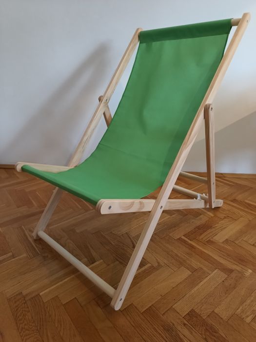 Leżak plażowy drewniany