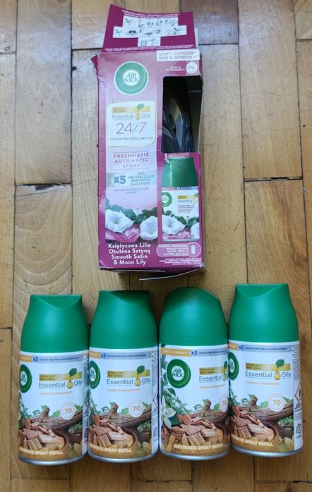 Air wick freshmatic dyfuzor plus 5 zapachów Nowe