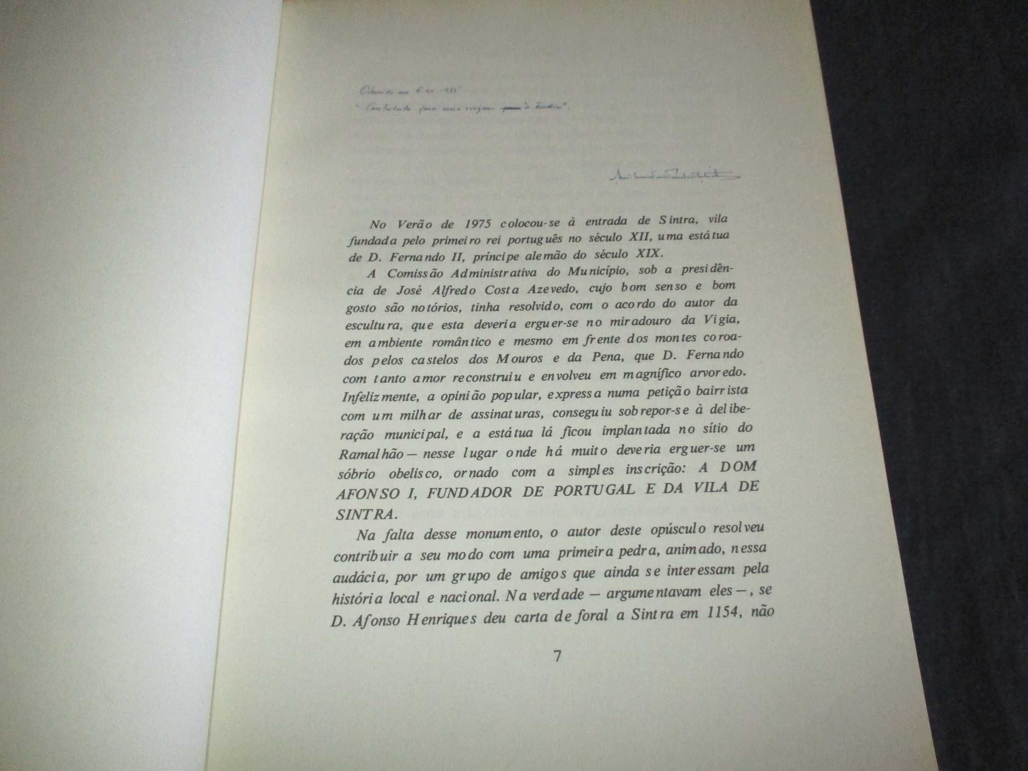 Livro O Foral de Sintra 1154 Francisco Costa