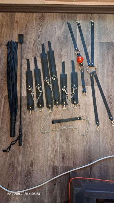 Набор для двоих для игр из натуральной кожи ручной работы