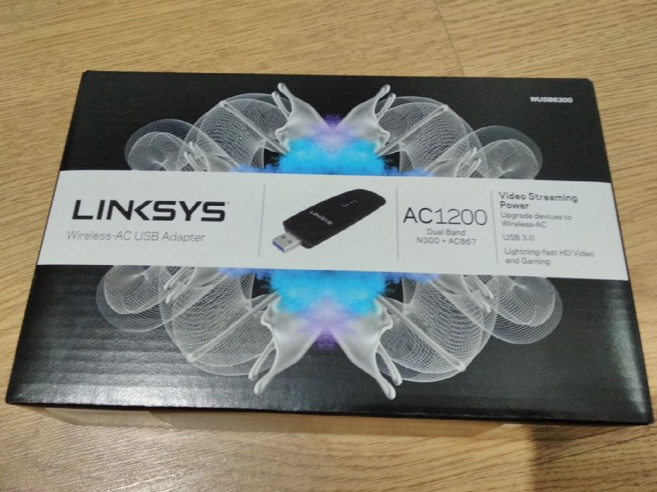 Linksys WiFi AC1200 DualBand USB Novo e selado