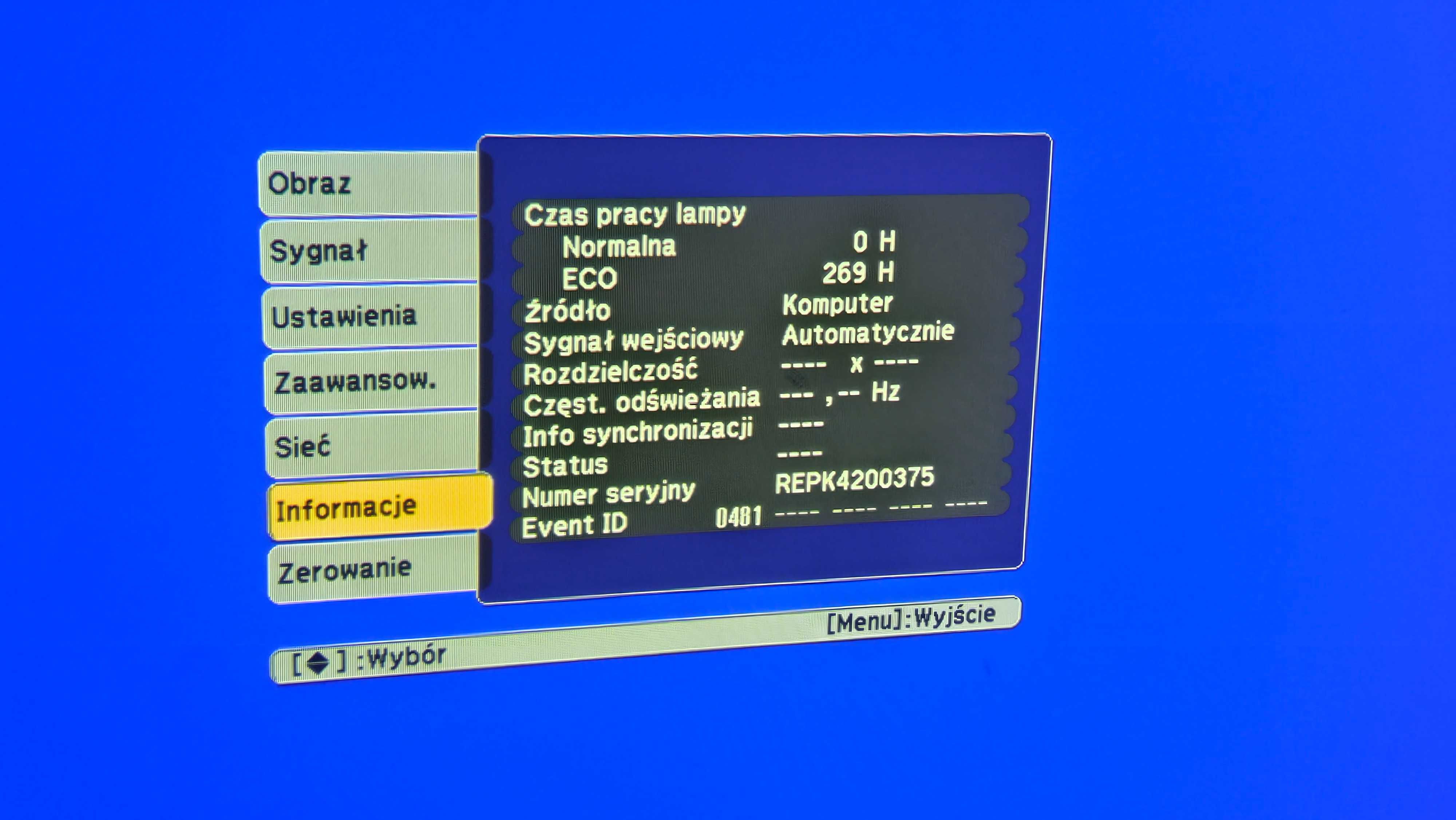Projektor Epson EB-1776W 3LCD WIFI [269h]