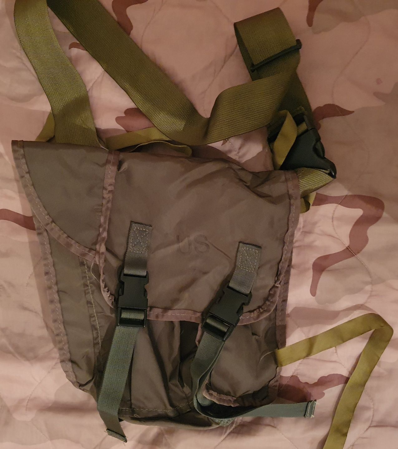 Bolsa a tiracolo verde militar