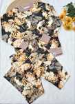 Milky Baby dres dla dziewczynki z zlote jesienne kwiaty 116 cm