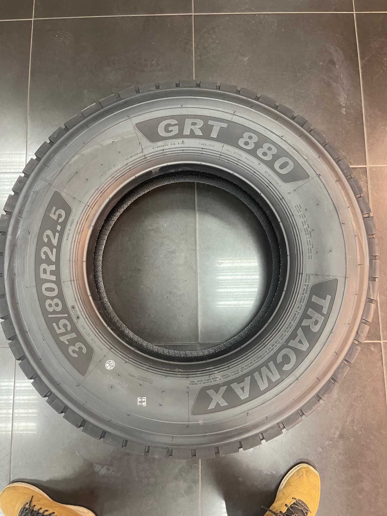 Шини Tracmax 315/80r22.5 на тягач безкоштовна доставка НП 2024рік