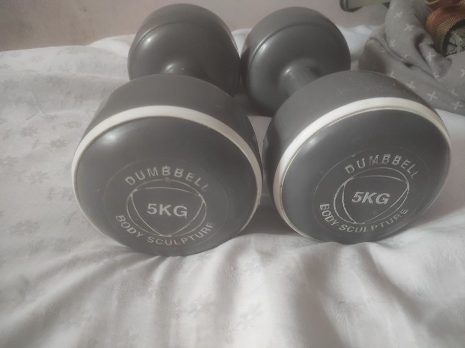 Body Sculpture  Dumbbells, Grey, 2x5KG