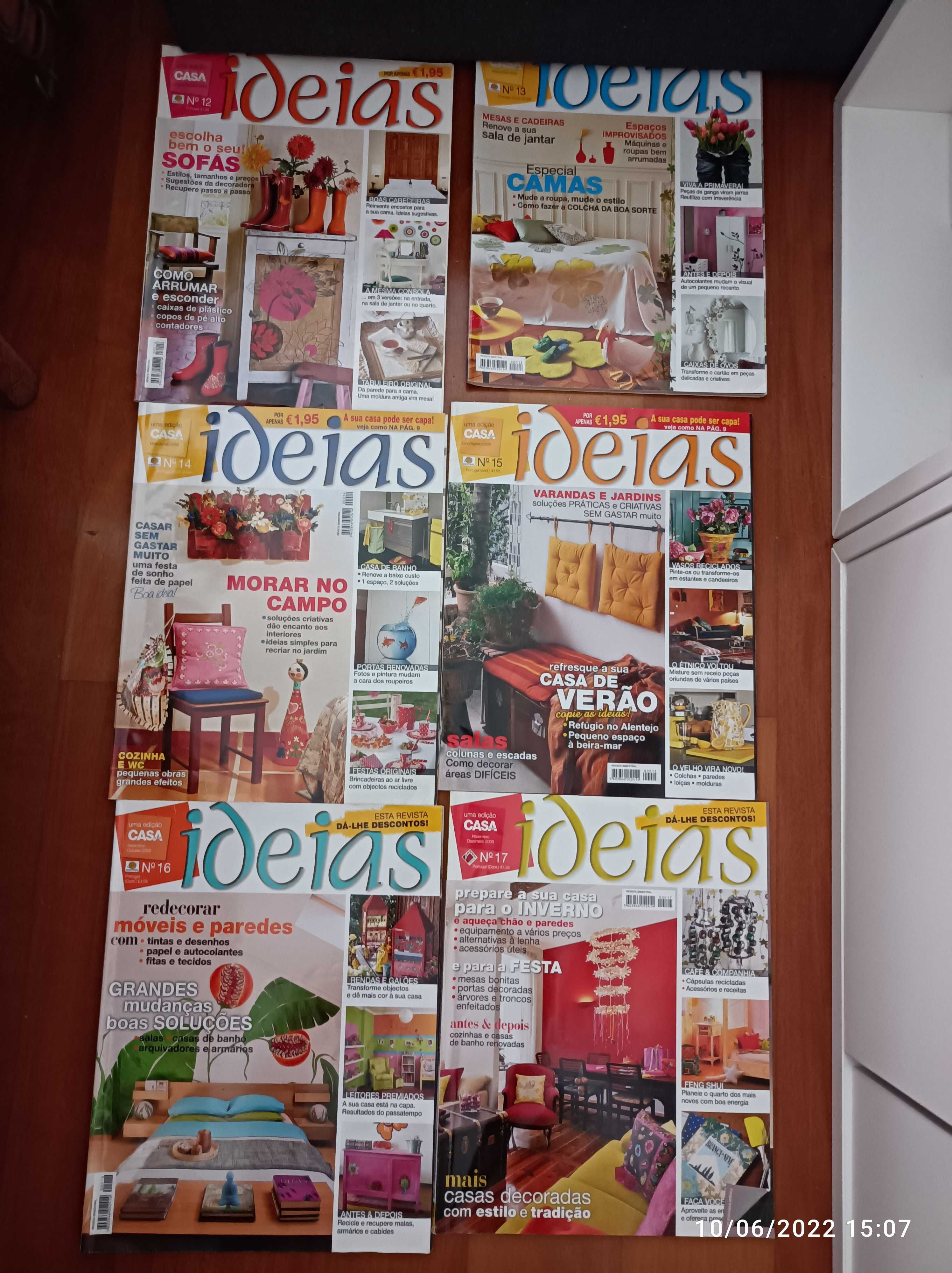 Lotes de Revistas Ideias Casa