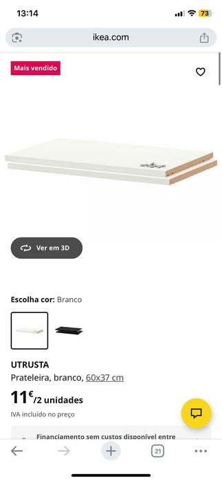 Prateleiras Utrusta IKEA NOVAS