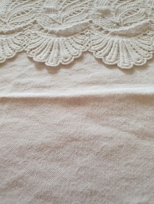 Colcha e fronhas Vintage em Linho para cama de casal