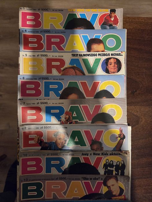 Bravo czasopismo 1992r 1993r 21szt