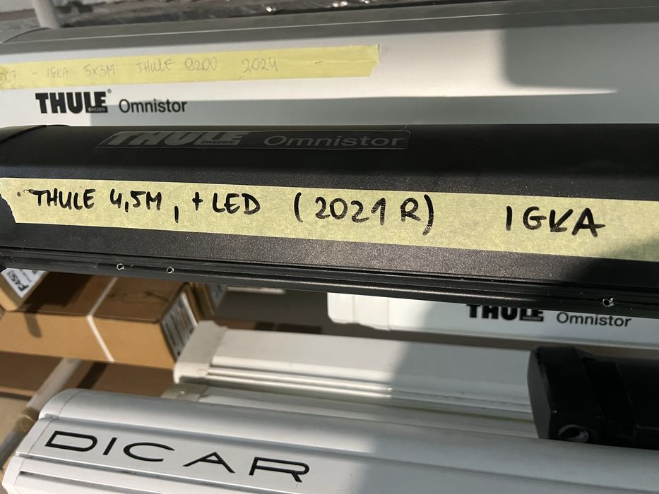 Markiza Thule Czarna 4,5m kaseta 5200 omnistor do kampera lub kempingu