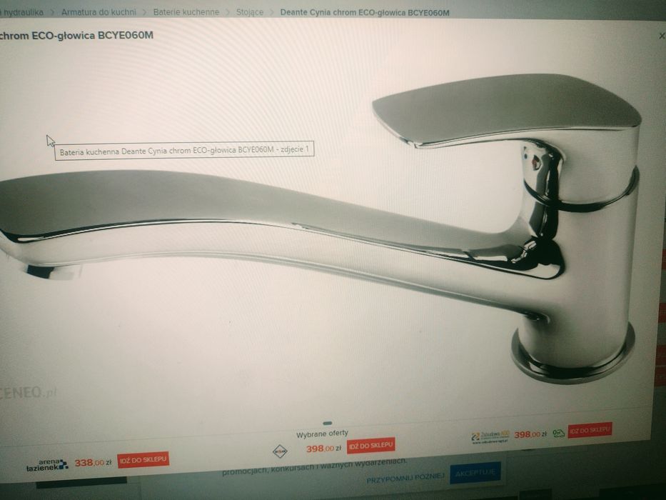 Deante Cynia bateria zlewozmywakowa