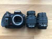 Pentax K-x com objectivas