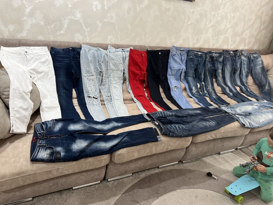 Лот вещи Джинсы скини мом XS цена за все