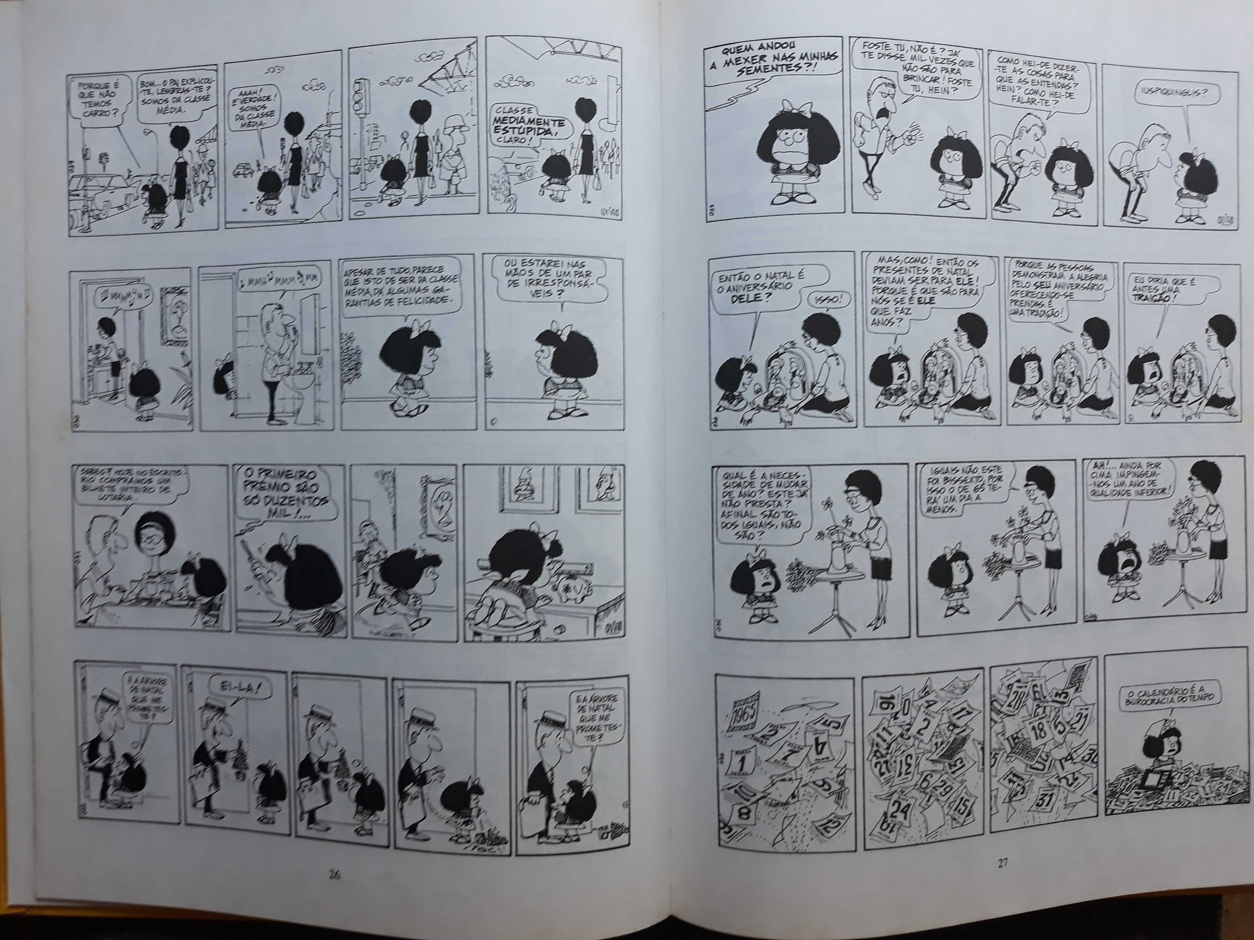 Livro Quino - Mafalda Inédita das Publicações D. Quixote 1990
