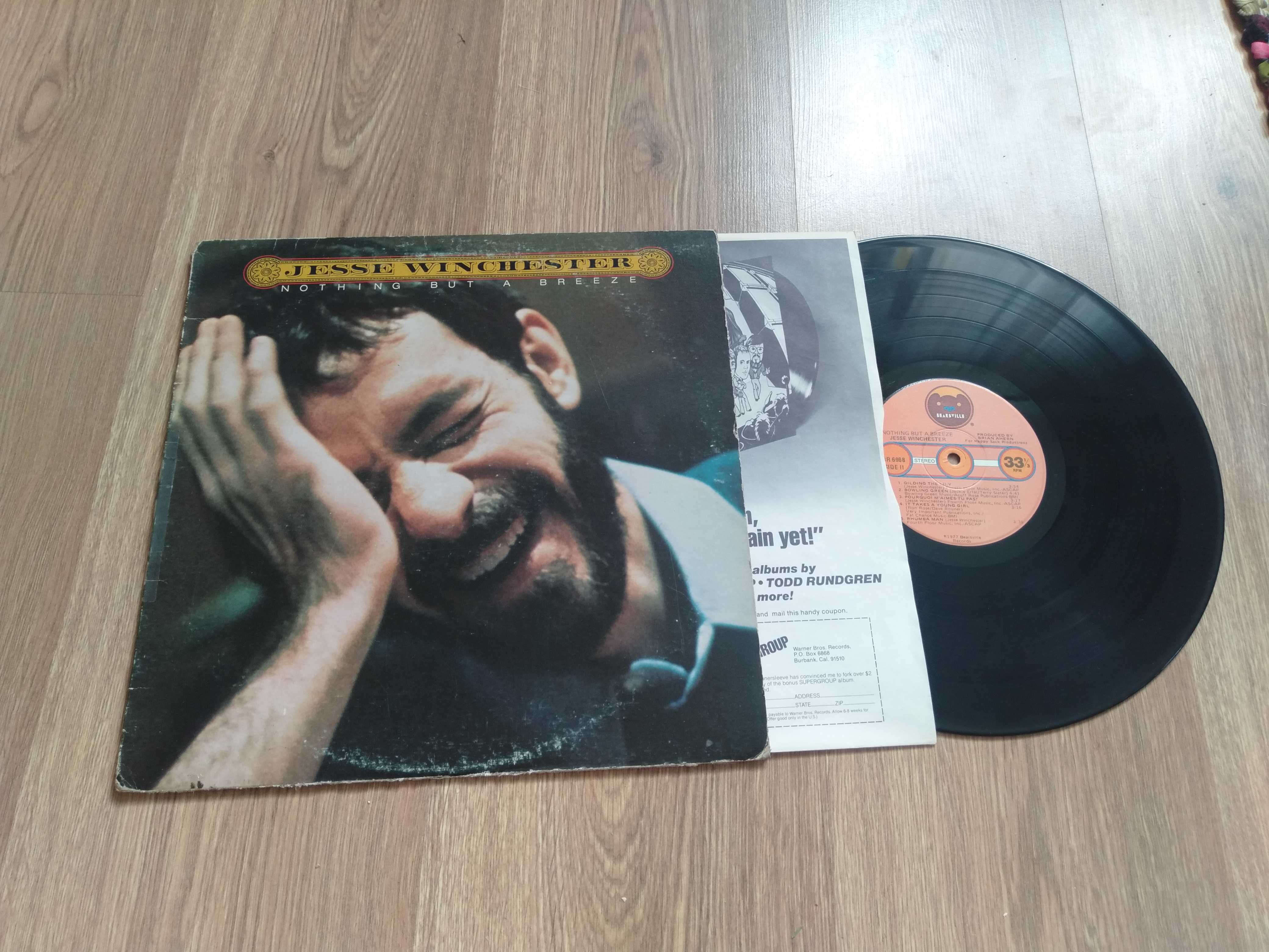 Vinyl Jesse Winchester nothing but a breeze